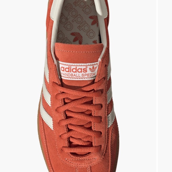 Adidas Handball Spezial Orange Suede Sneakers - Picture 4 of 13